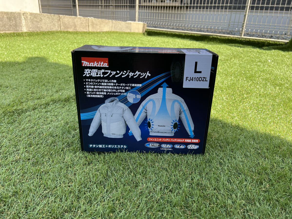 【新品】ｍａｋｉｔａ　マキタ　充電式ファンジャケット　袖取り外し可能タイプ　Ｌサイズ　ＦＪ４１０ＤＺＬ_画像1