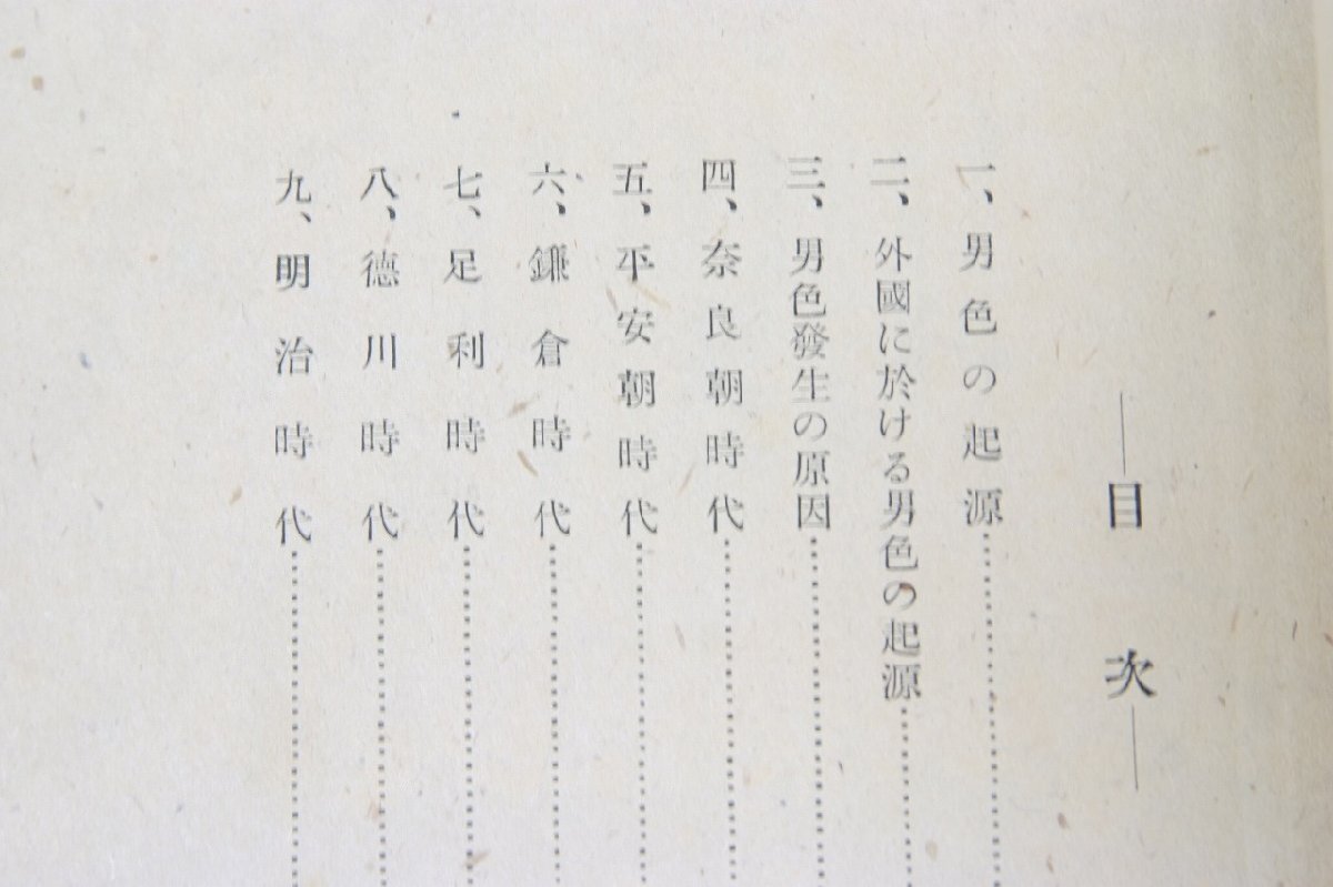 日本男色考　田原香風著　昭和22年　茜書房★Ap.35_画像2