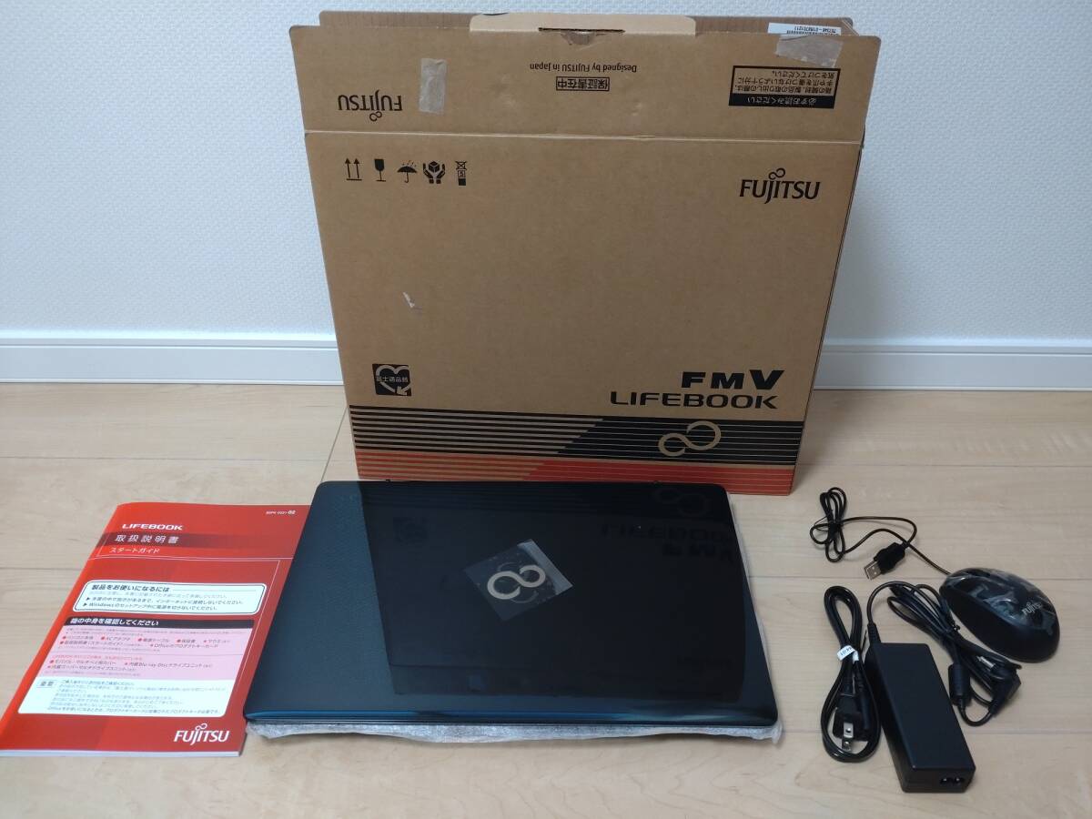 FUJITSU 富士通 LIFEBOOK AH42/C2 FMVA42C2B Win10 Home Celeron 3865U MEM4GB HDD1TB_画像1