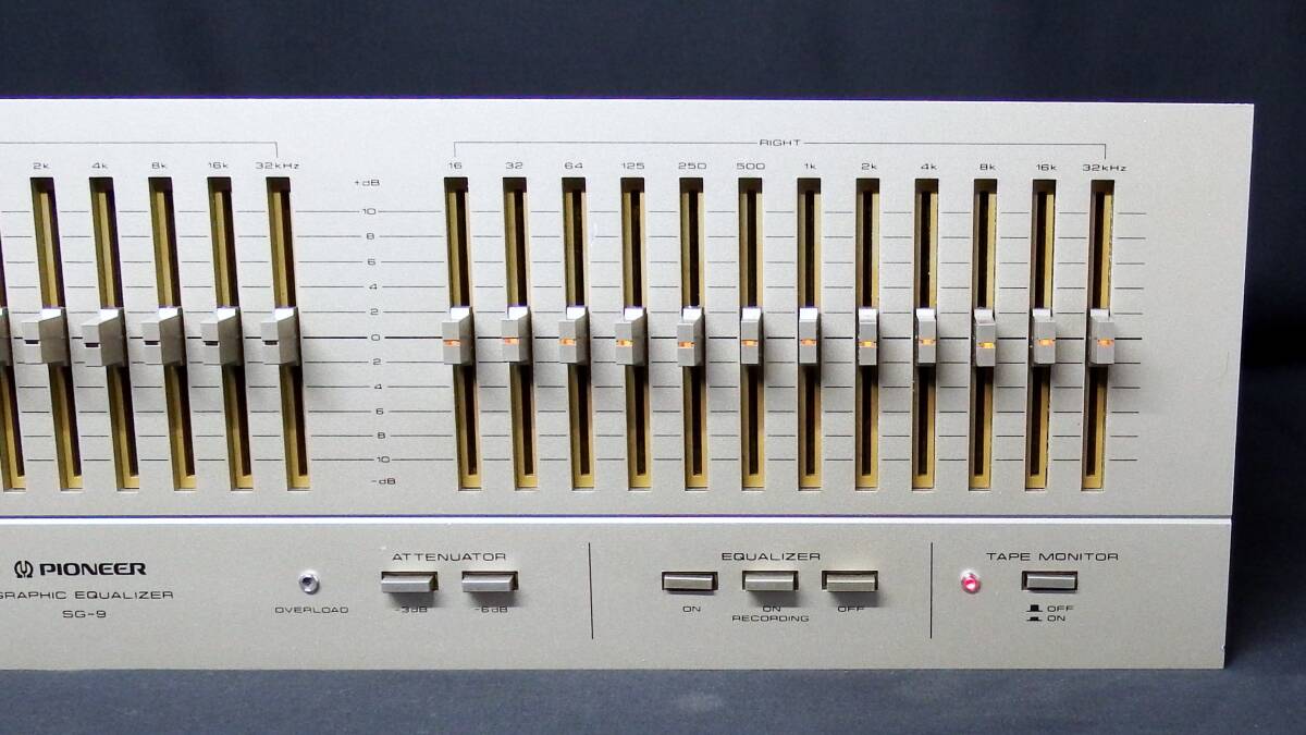  Pioneer graphic equalizer SG-9 Showa Retro junk 