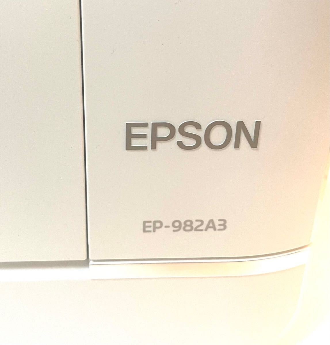 EPSON エプソン プリンター インクジェット複合機 白 C493E 通電動作確認済み_画像2