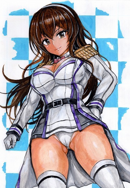  same person hand-drawn illustrations Kantai collection pair pattern A4 watercolor 