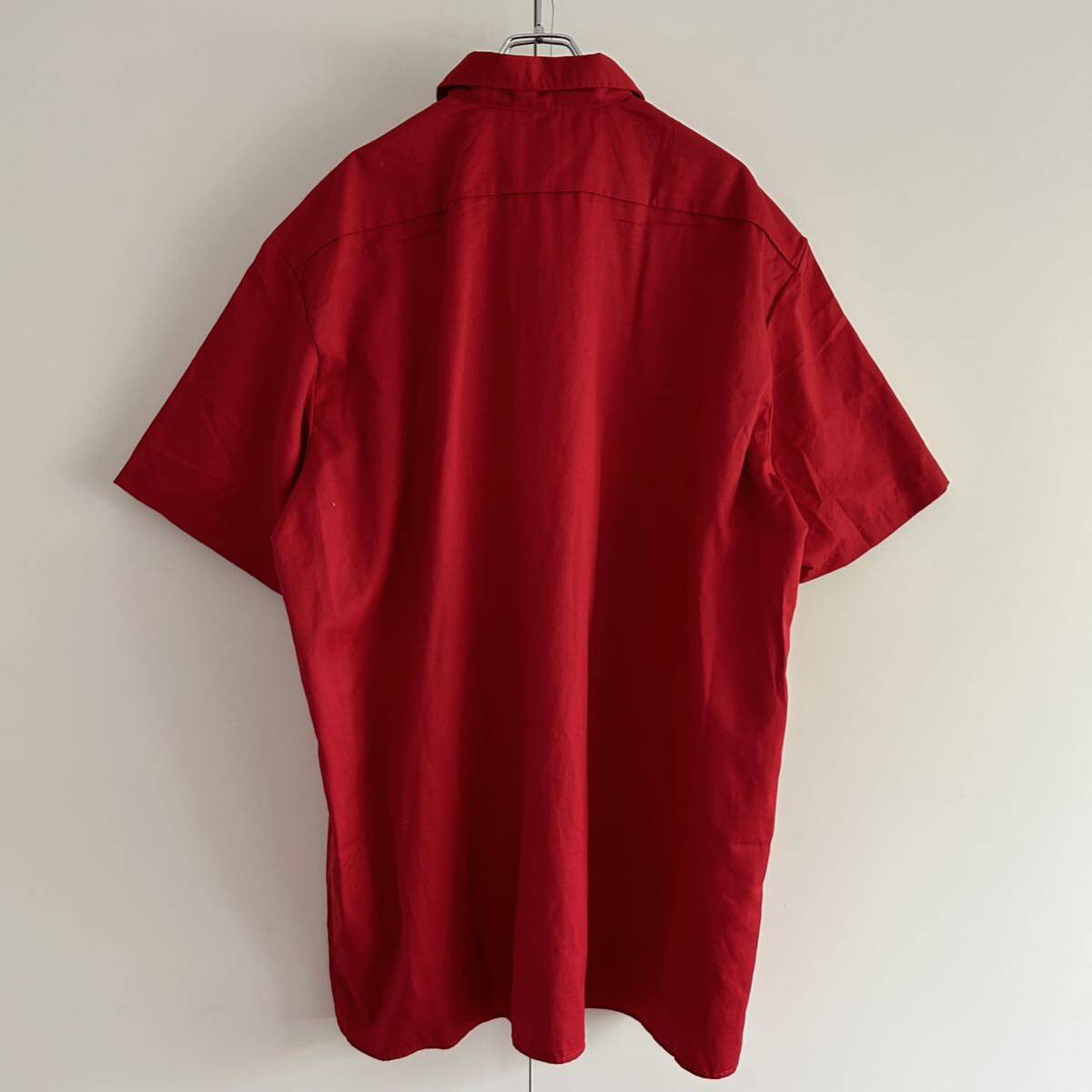 Dickies ディッキーズ ワークシャツ 半袖 2XL ストリート sk8 レッド ビッグサイズ 大きいサイズ の画像6