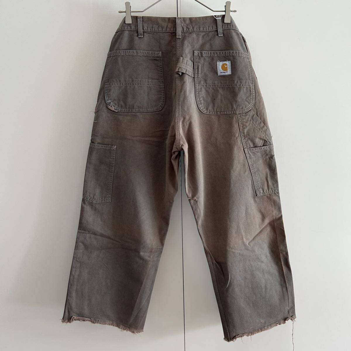 90s carhartt カーハート USA製 ペインターパンツ カーペンターパンツ w36 フェード ワーク 古着 ボロ ヴィンテージの画像7