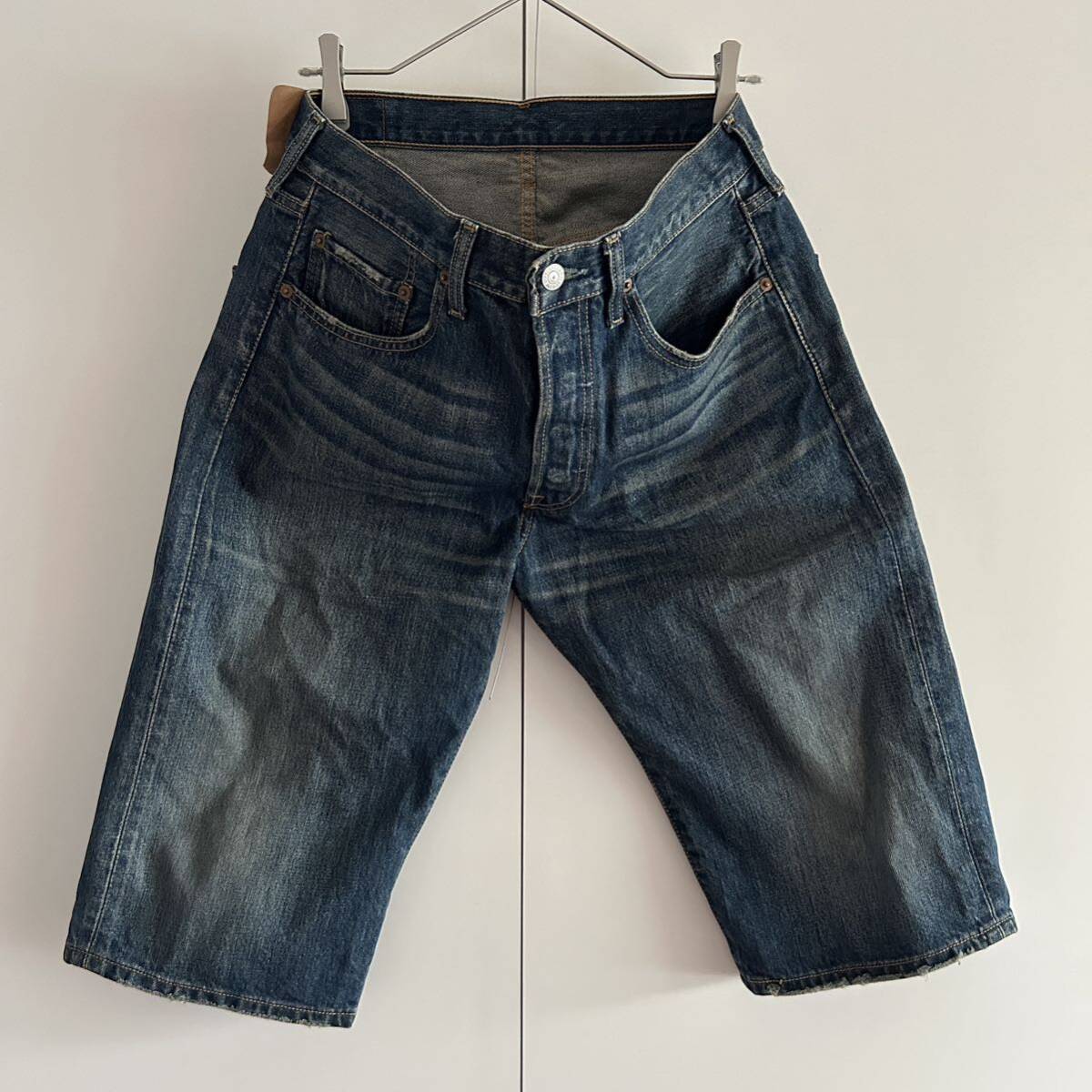 Levi's リーバイス 501 デニムショーツ ハーフパンツ w32 短パン ユーズド加工 古着_画像1