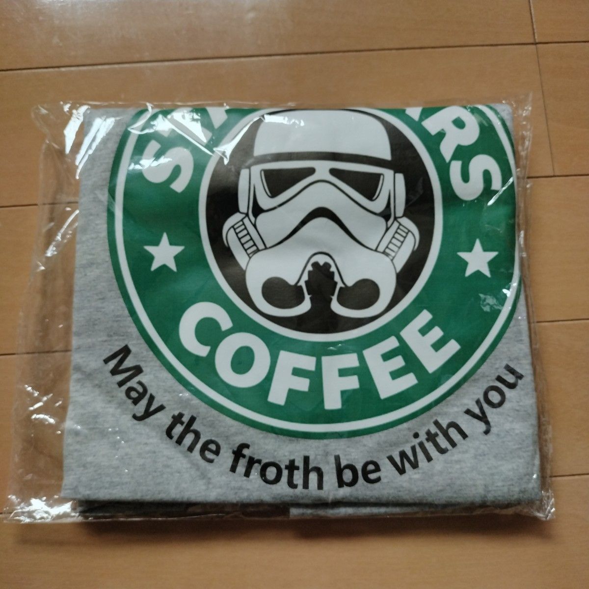 【父の日セール】スターウォーズ スターバックス おもしろ Tシャツ グレー 3XLサイズ