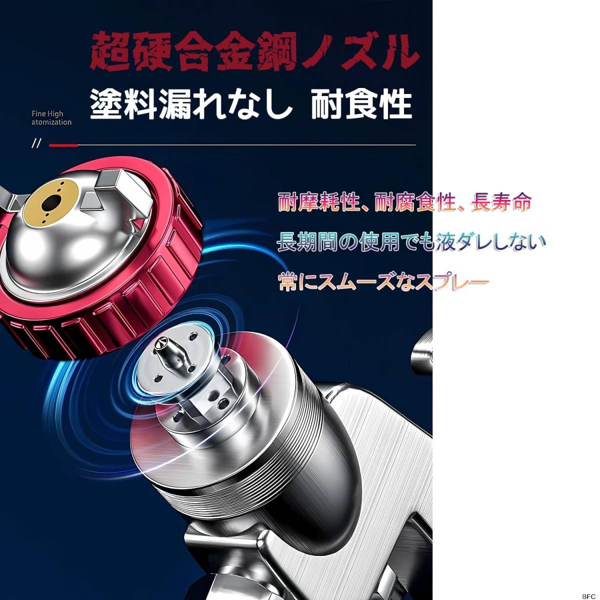 エアースプレーガン 重力式 小型 400ml 口径1.5㎜ 送料無料 塗装 DIY 噴霧 ペイントガン エアスプレーガン エアブラシ_画像5