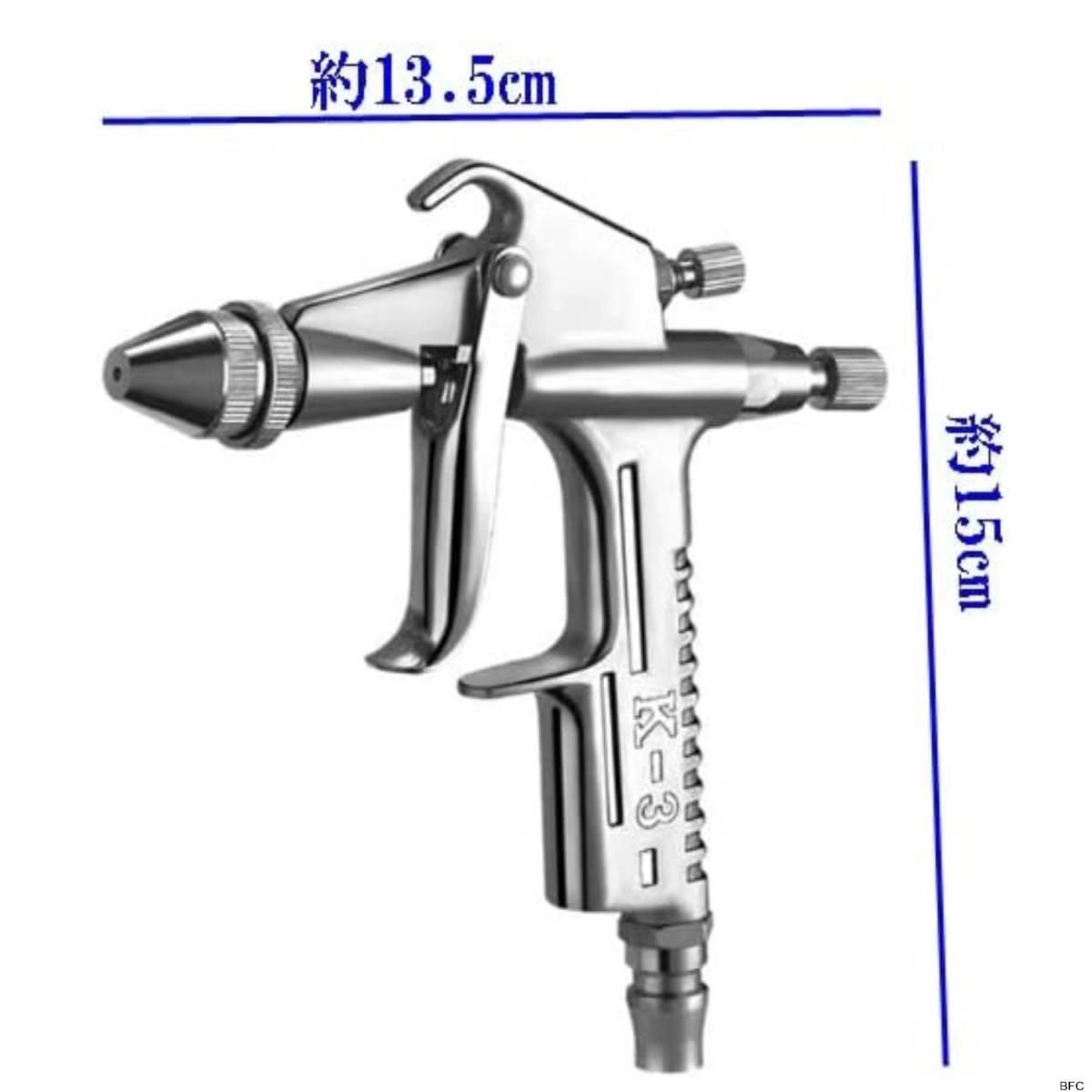 エアースプレーガン 口径0 5㎜ カップ容量 125ml 重力式 エアースプレーガン 口径0 5㎜ カップ容量 125ml 重力式