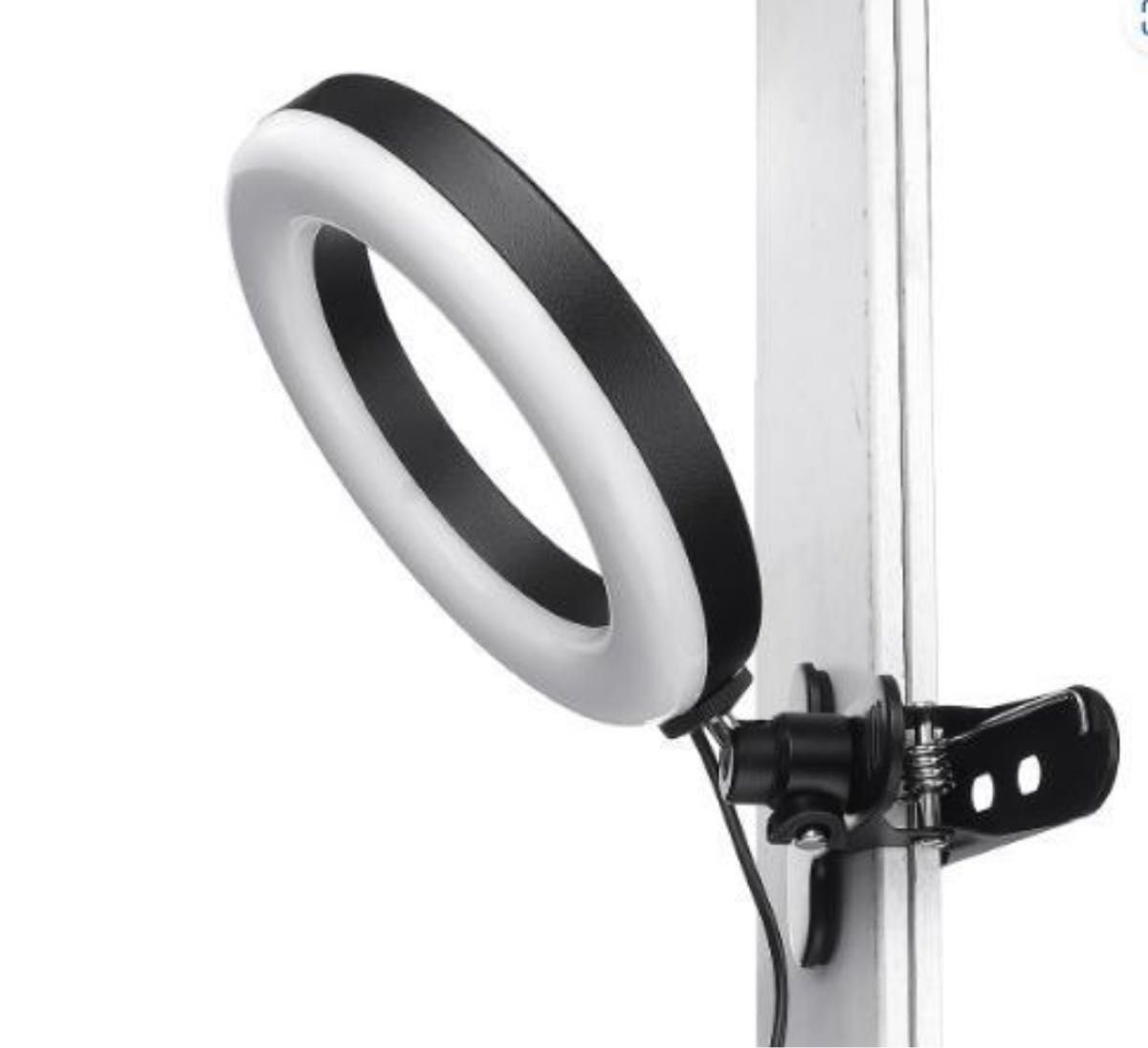 新品　6.3インチ LEDリングライト 自撮りライト リングライト 自撮りライト 照明 女優ライト ZOOM