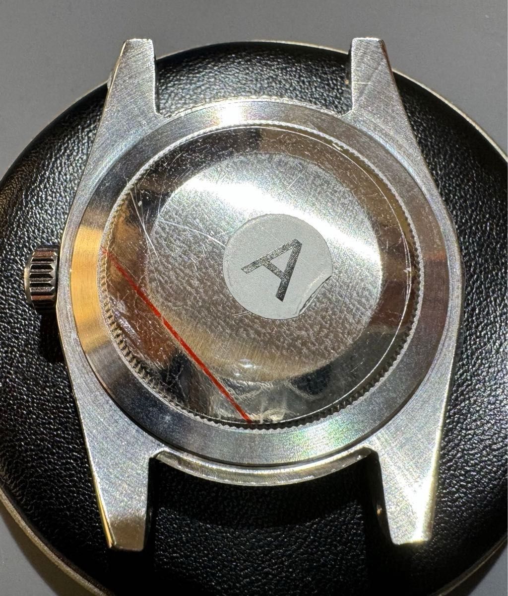 MOD 腕時計パーツ 39mmケース ラグ幅20mm オイスターパーペチュアルタイプ シルバー未使用品