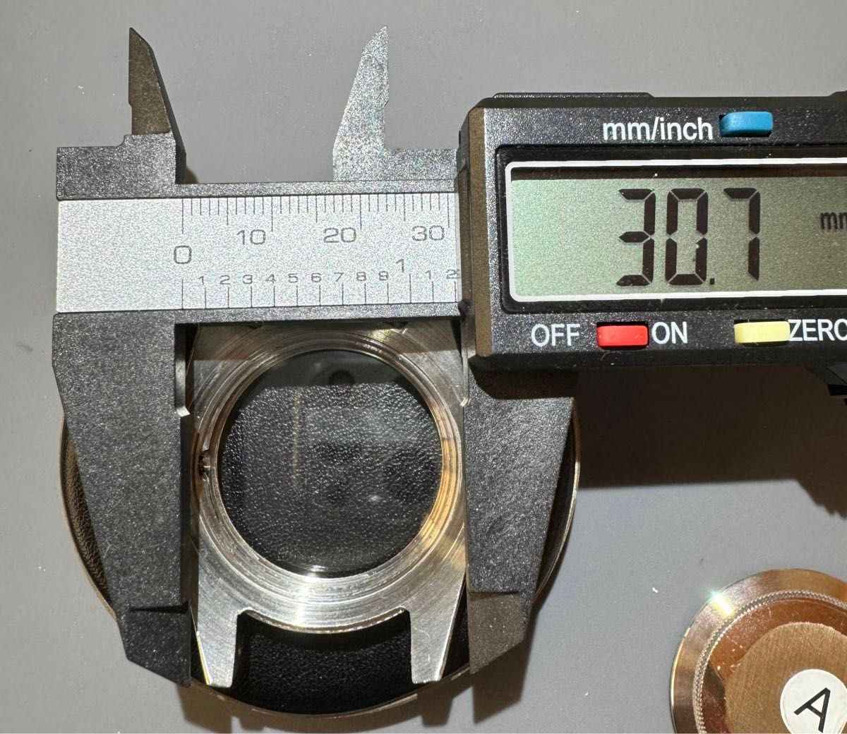 MOD 腕時計パーツ 39mmケース ラグ幅20mm オイスターパーペチュアルタイプ シルバー未使用品