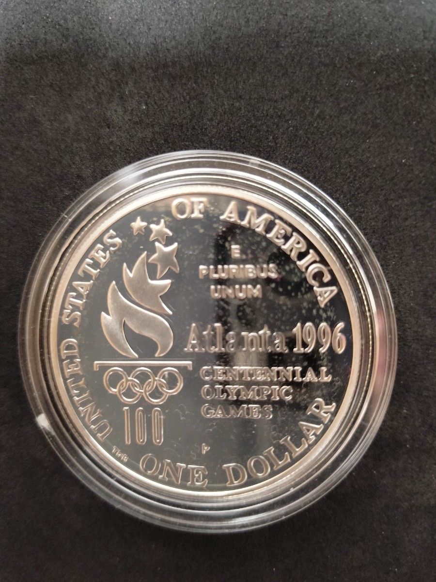 (美品・証明書有）アトランタ　オリンピック　記念コイン2枚セット＜超レアモノ＞ アメリカ UNITED STATES