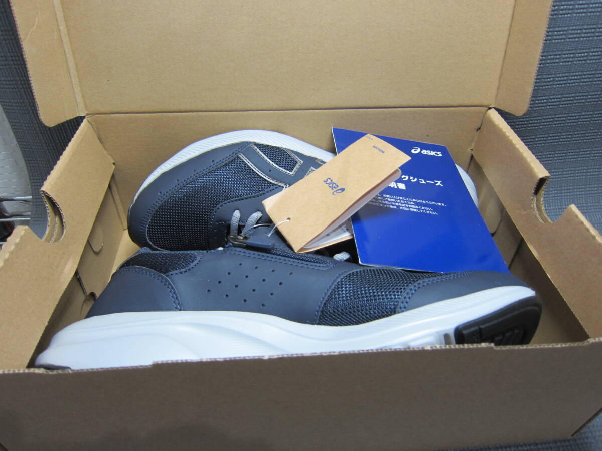  new goods box attaching asics Asics GEL-FUNWALKER M042 walking shoes sneakers 26cm navy blue navy E2403D