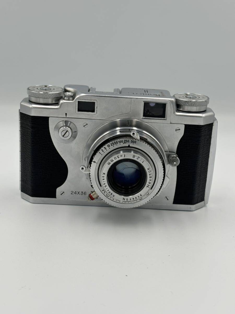  コニカ Konica II 24x36 Hexanon 50mm F2.8 レンジファインダー カメラ s5568 シャッターOK ⑥の画像1