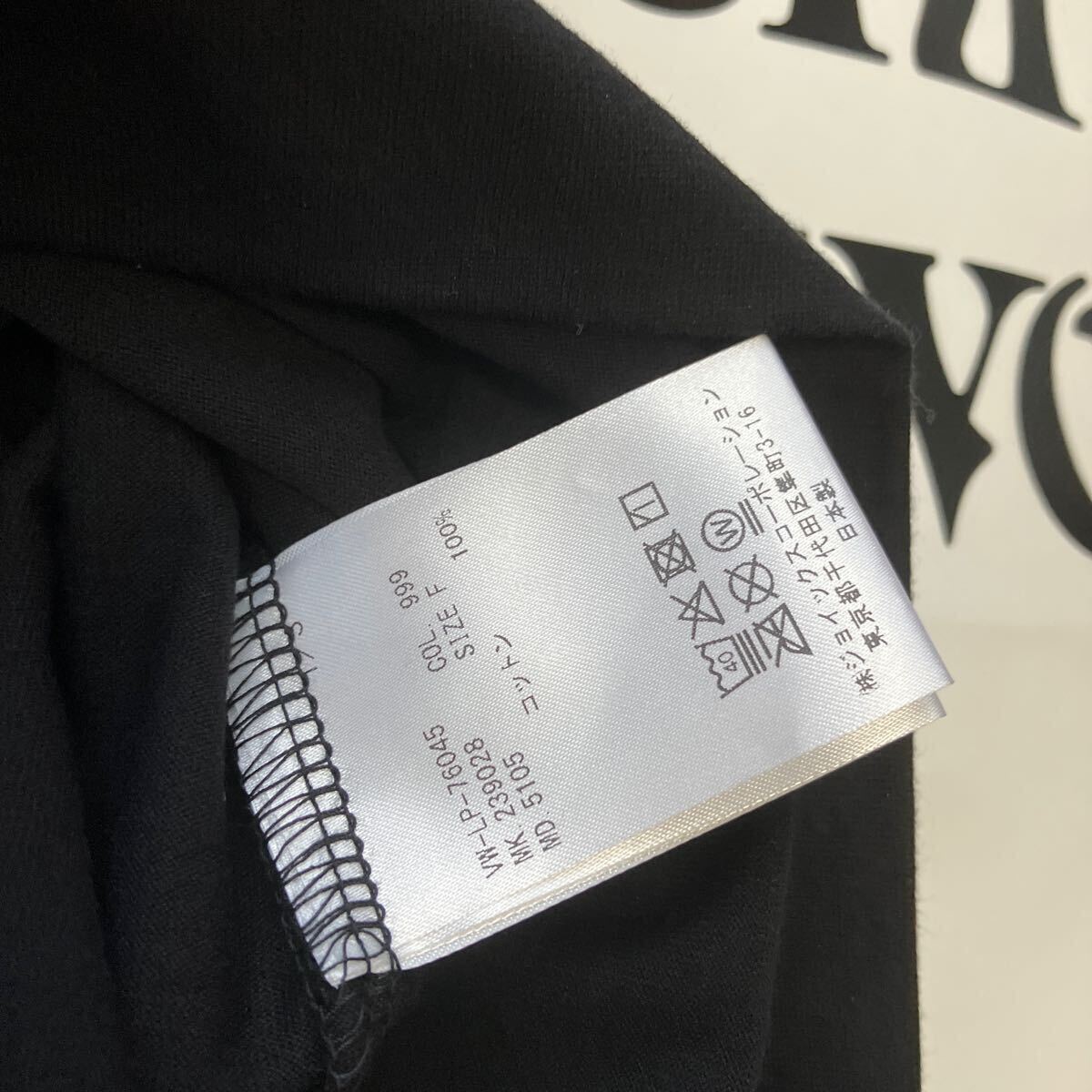 送料込●新品● Vivienne Westwood 半袖ビッグT メンズワンサイズ 黒B 日本製 オーブ コットン100% ヴィヴィアンウエストウッド ビビアン
