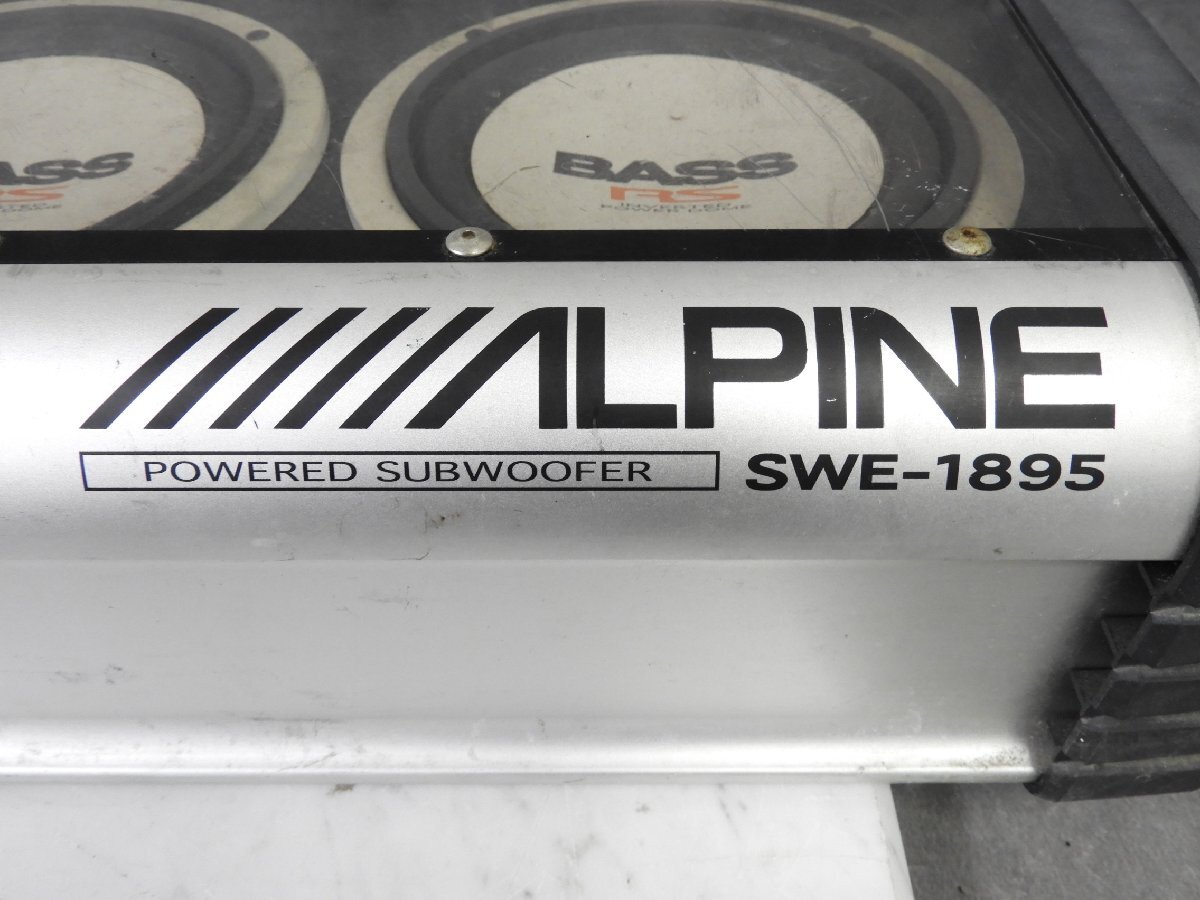 * ALPINE Alpine subwoofer SWE-1895 * present condition goods *