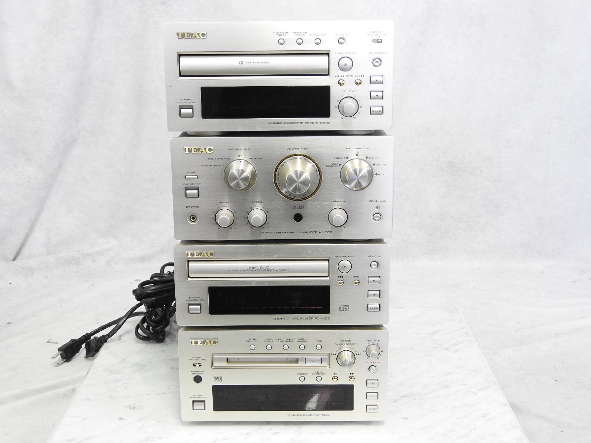 ☆TEAC A-H300 PD-H300 MD-H300 R-H300 ステレオセット　☆中古☆_画像2