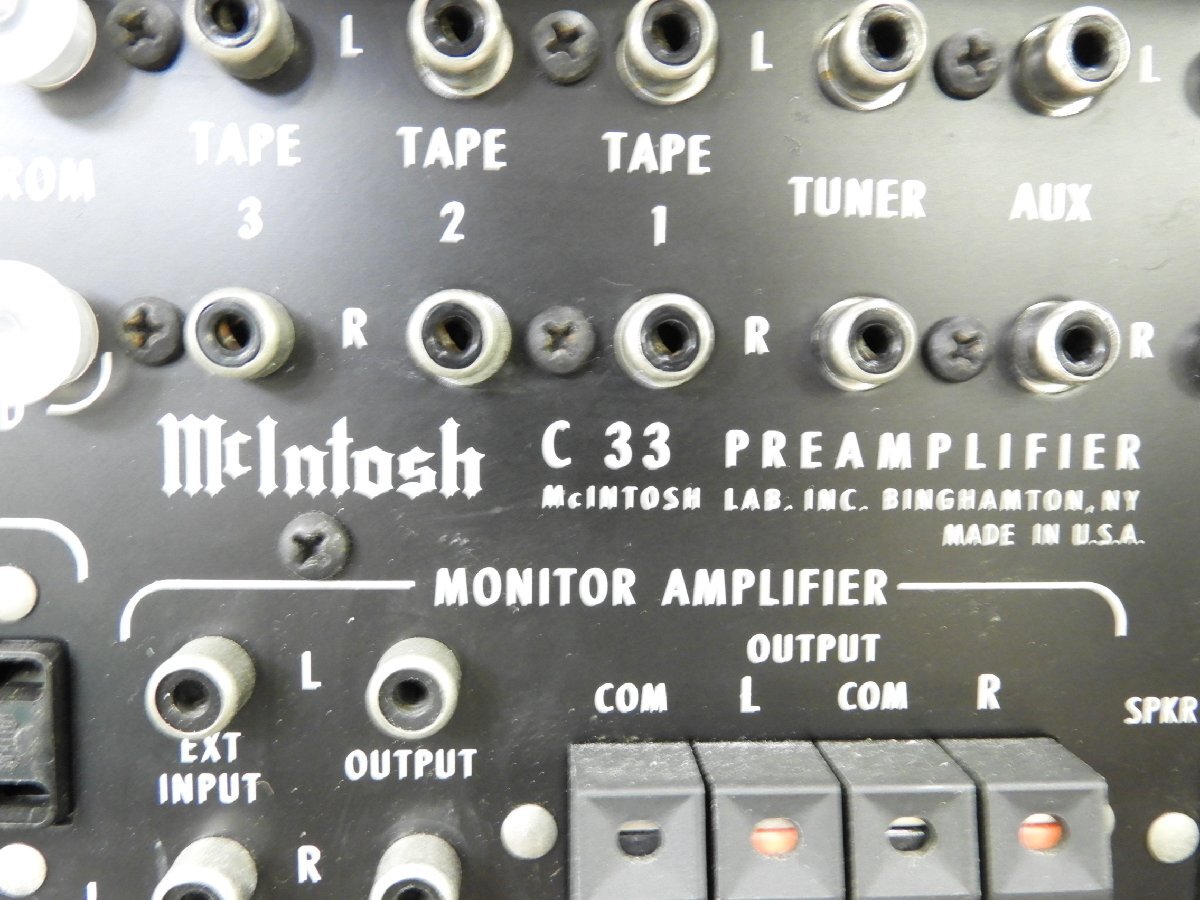 ☆ McIntosh C33 マッキントッシュ プリアンプ コントロールアンプ ☆中古☆_画像8