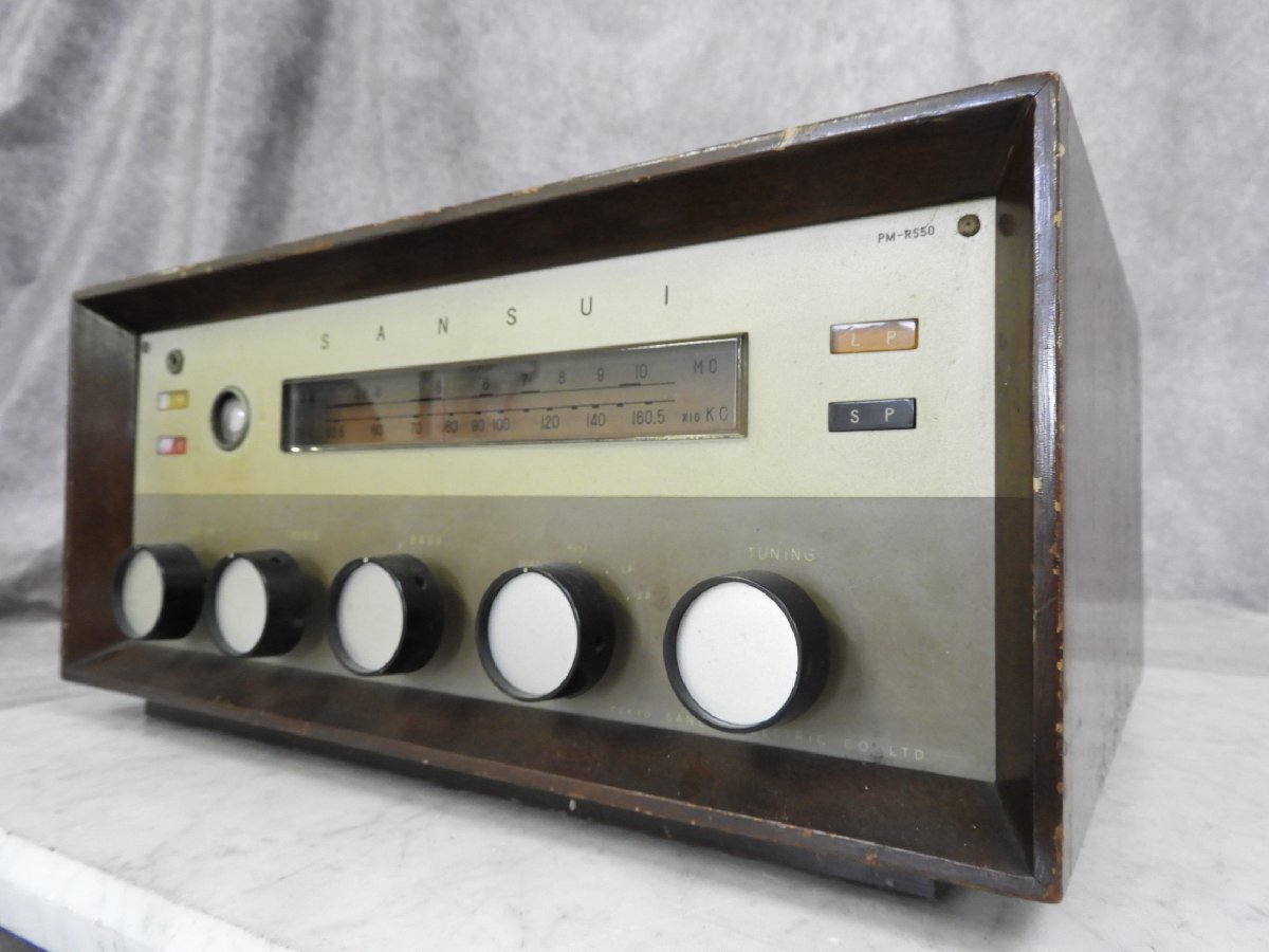 ☆SANSUI サンスイ PM-R550 真空管ラジオチューナー　☆ジャンク☆_画像3