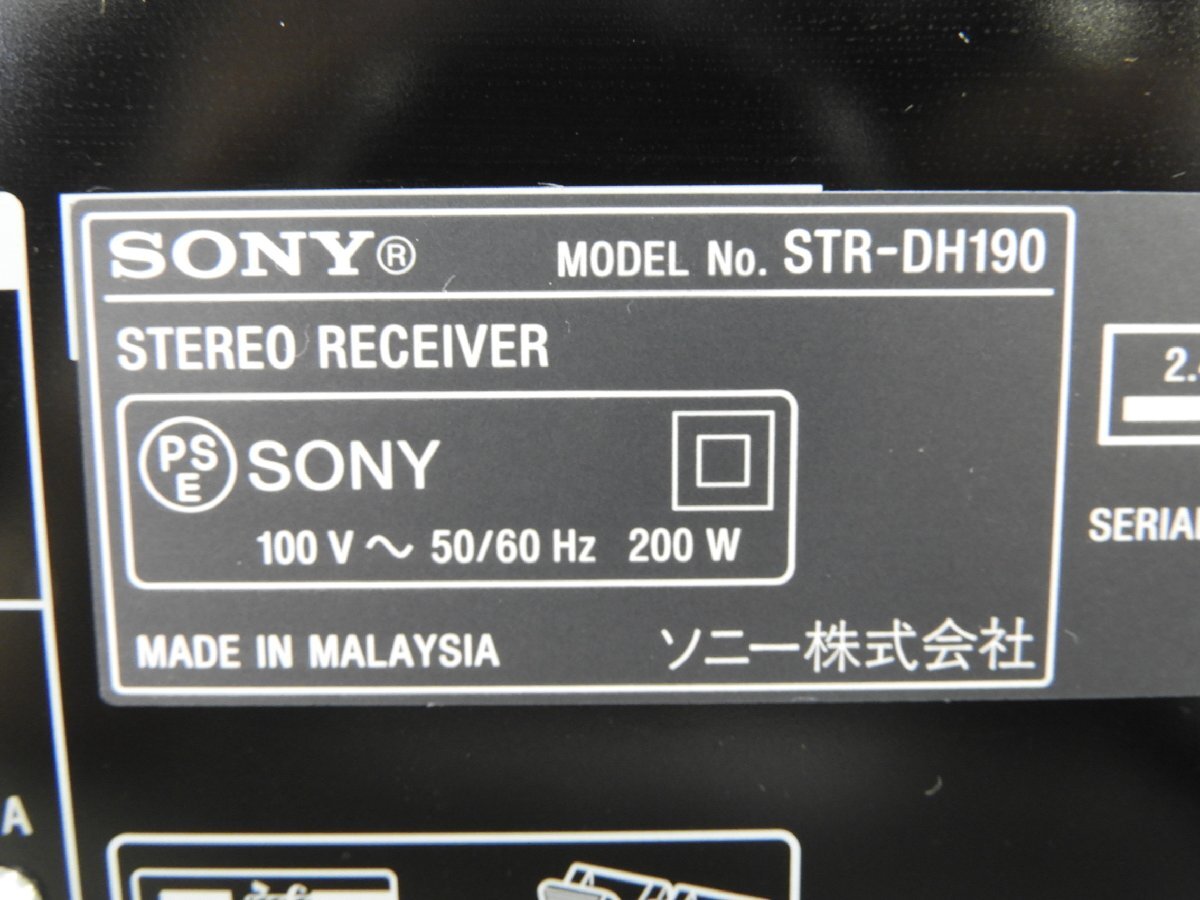 * SONY Sony STR-DH190 основной предусилитель * б/у *