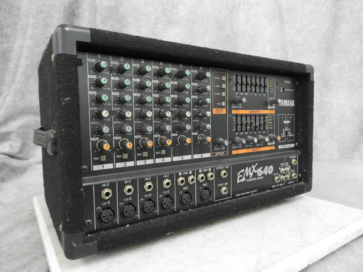 * YAMAHA Yamaha EMX640 Powered mixer * used *