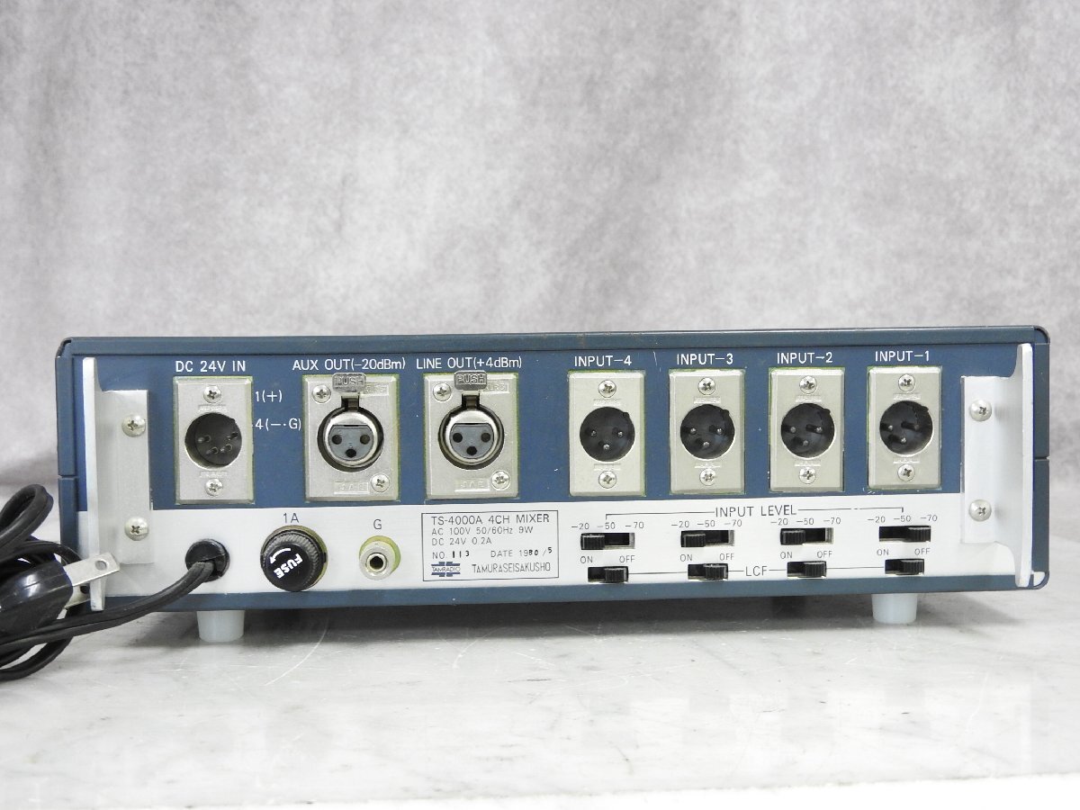 * TAMURA Tamura завод радиовещание для трансляция миксер TS-4000A * текущее состояние товар *