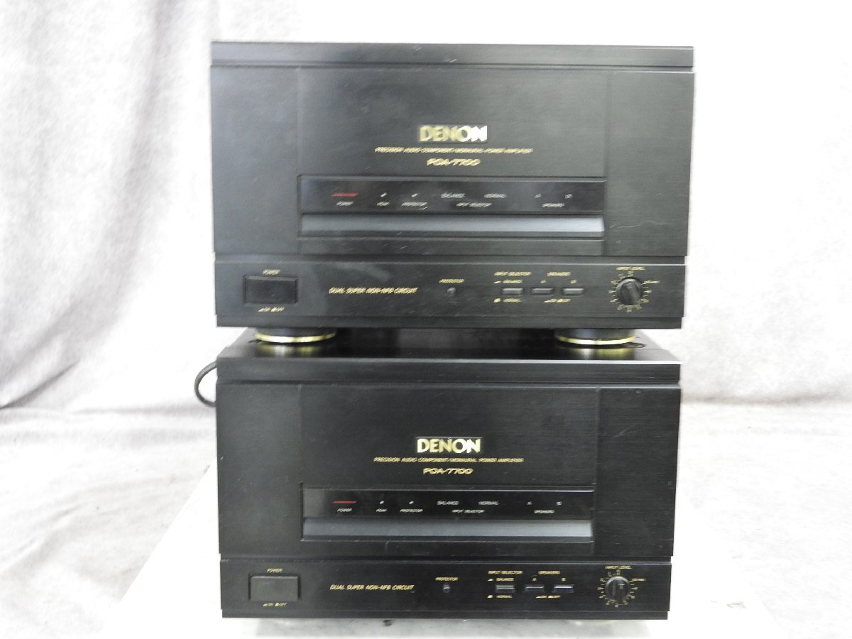 * DENON Denon POA-7700 power amplifier pair * used *