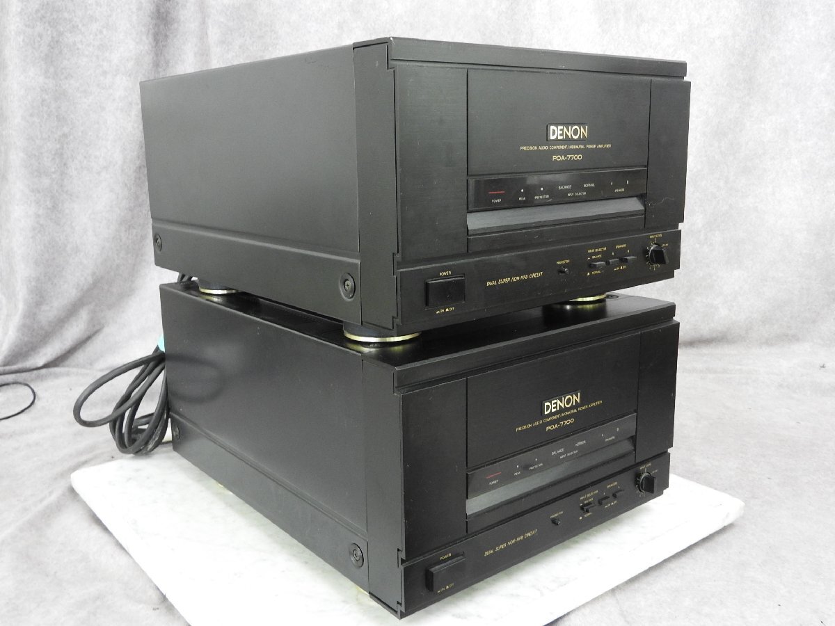 * DENON Denon POA-7700 power amplifier pair * used *