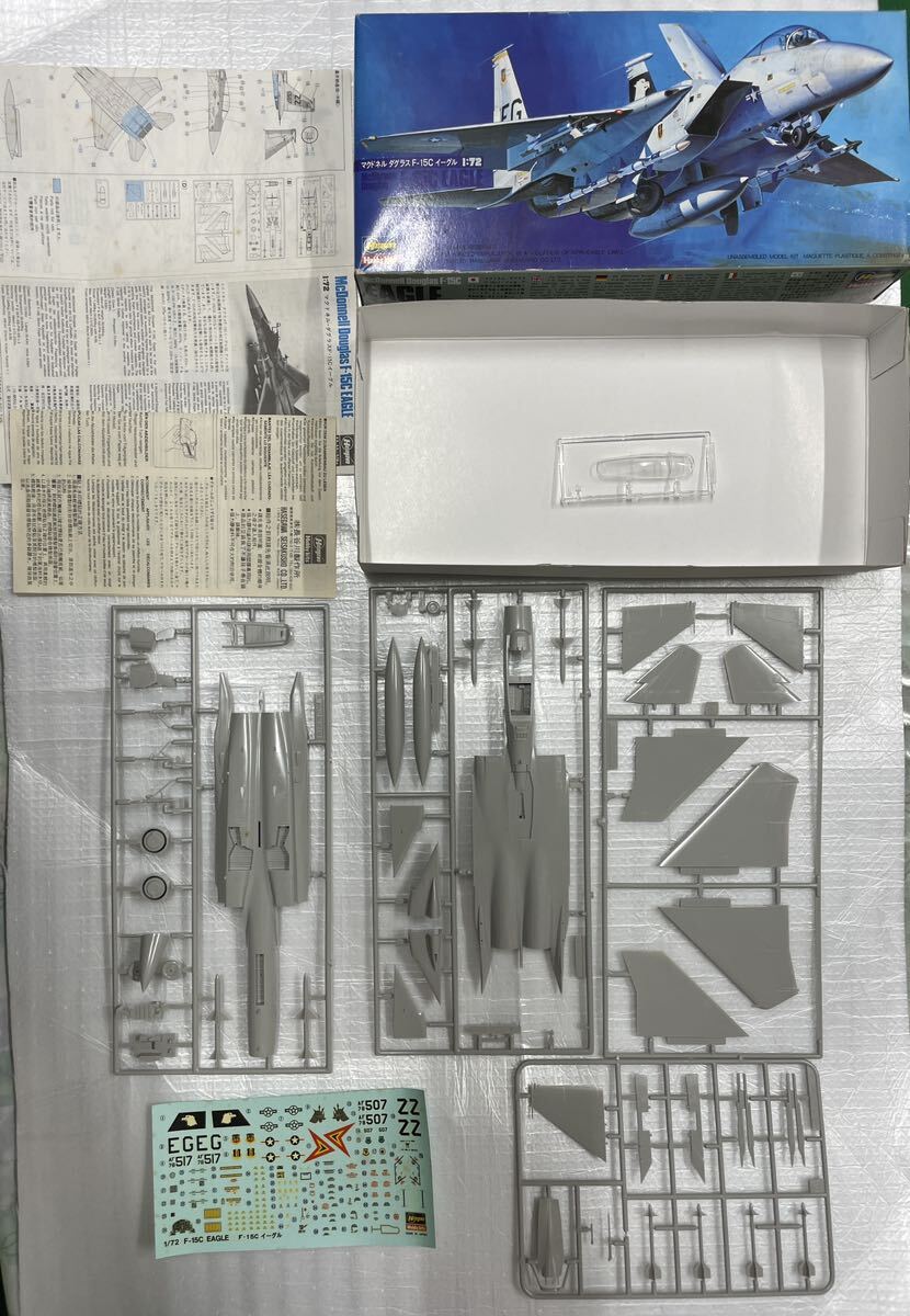 【1円スタート】ハセガワ他　1／72 クフィル F14 F-15 F-16 X-29 A-10 F-5 8点セット　ジャンク品_画像3