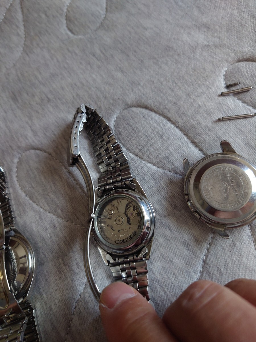 腕時計　シチズンジュニア　セイコーオートマチック　セイコー5　セイコースポーツマチック　稼動品 4個_画像6
