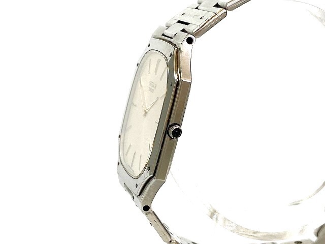 1円～ 中古 ジャンク SEIKO セイコー CREDOR クレドール 9300-5070 スクエア SS 2針 シルバー文字盤 メンズ 腕 時計 クォーツの画像4