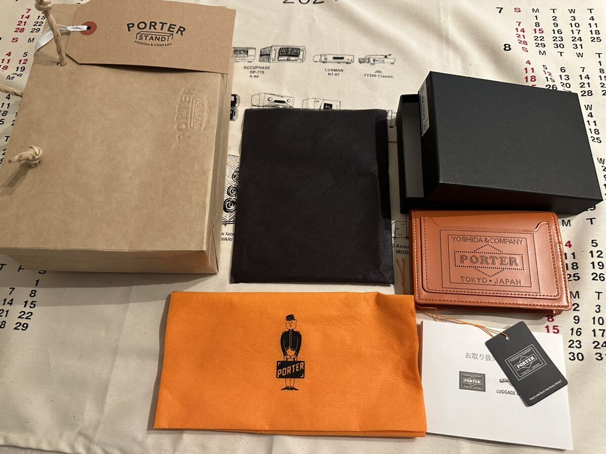 PORTER / PS LEATHER WALLET GLASS LEATHER Ver. CARD CASE（吉田カバンのカードケース）_画像5