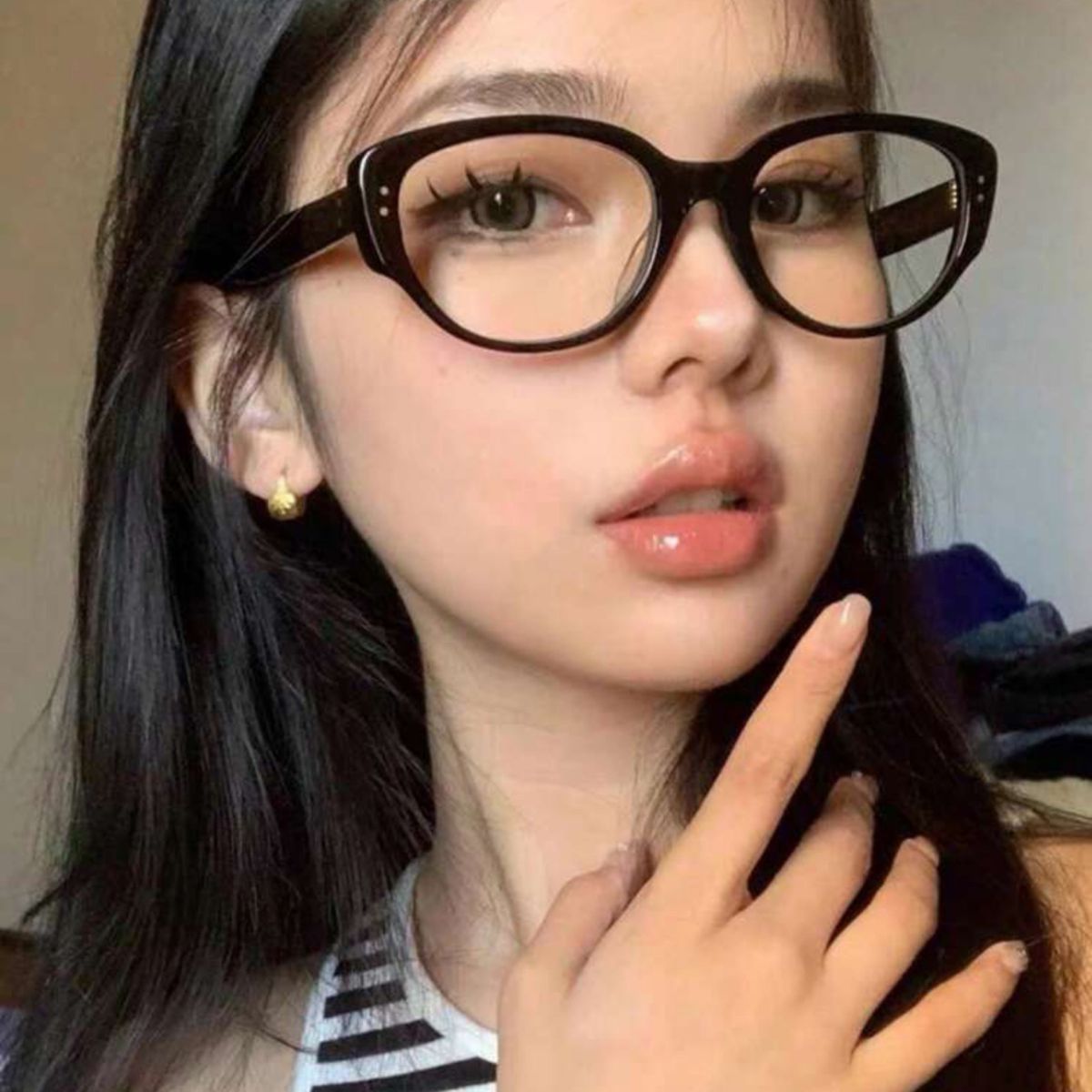 レディース 黒縁メガネ 眼鏡  メガネ めがね 韓国 y2k