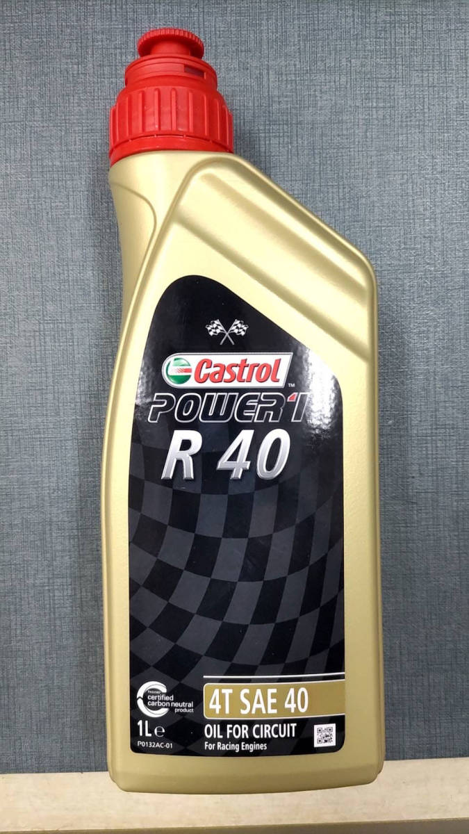 ★Castrol Power1 R40 レーシングオイル 1L カストロール R30 ヒマシ油ベース エンジンオイル_画像1