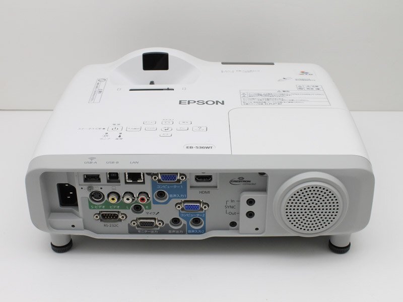 送料無料キャンペーン♪EPSON エプソン EB-536WT 3400lm ランプ使用500～1000時間 超短焦点デスクトップモデル Bランク M75Nの画像5