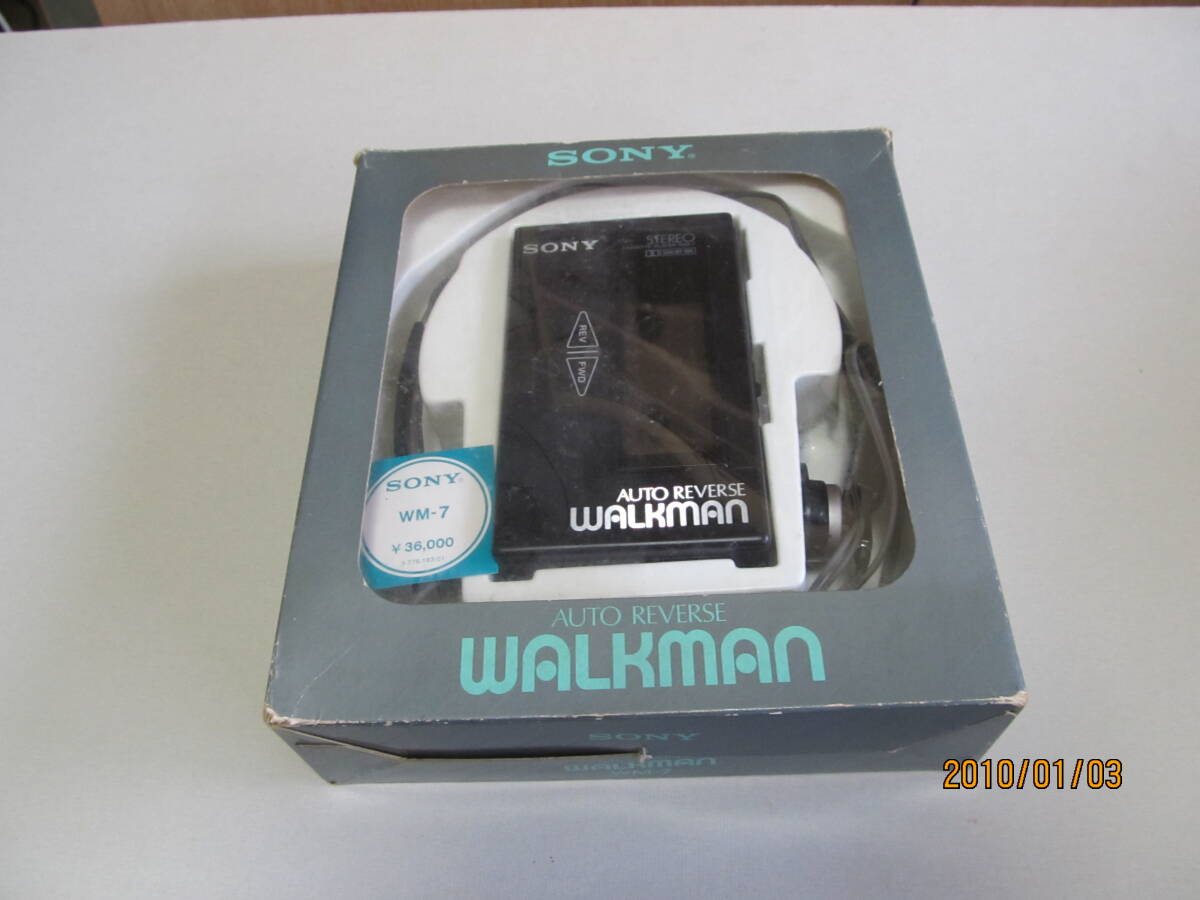 SONY ソニーウォークマン WM-7 WALKMAN 箱入り説明書他付属品ありの画像7