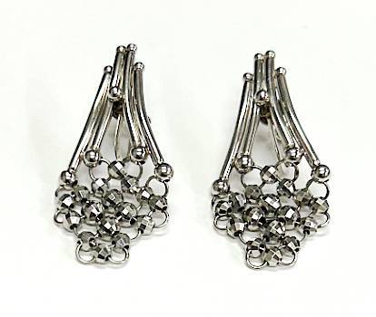 [13-67]Pt850 earrings [. ground pawnshop ]