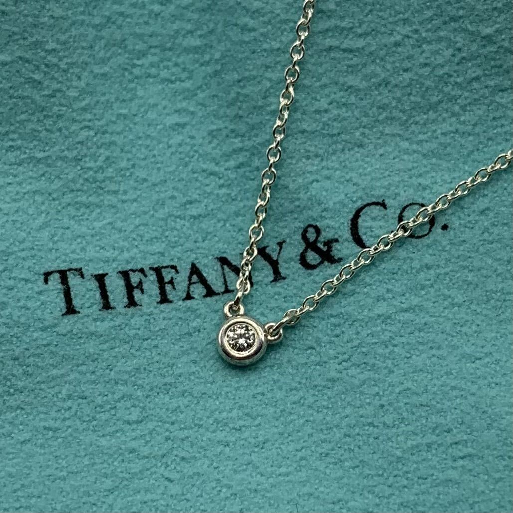 ◇【売り切り】Tiffany&Co.（ティファニー）エルサペレッティ バイザヤード シルバーネックレス 925の画像1