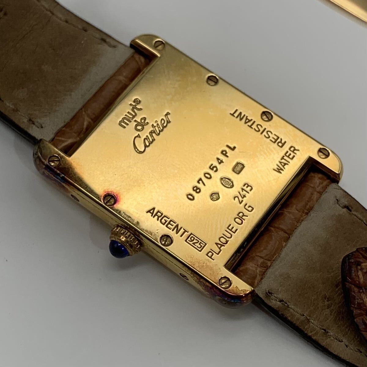 ☆【売り切り】Cartier（カルティエ）腕時計 マストタンク クォーツ QZ 925の画像5