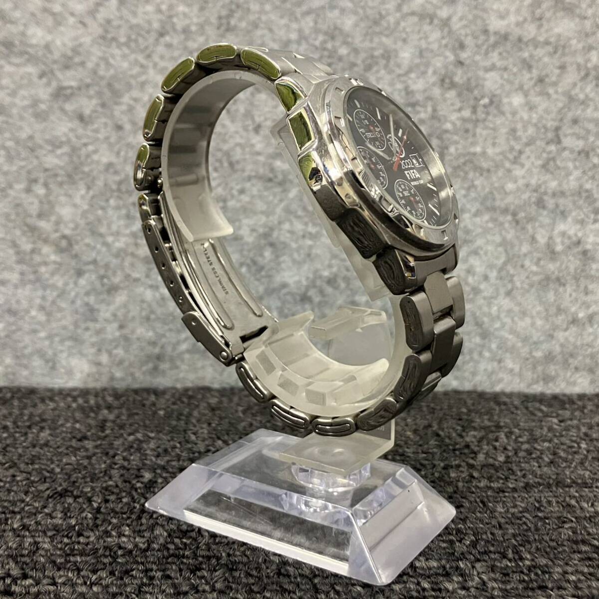 △【売り切り】SEIKO セイコー クロノグラフ FIFA 2002 WORLD CUP KOREA JAPAN 腕時計 V657-0AC0の画像4