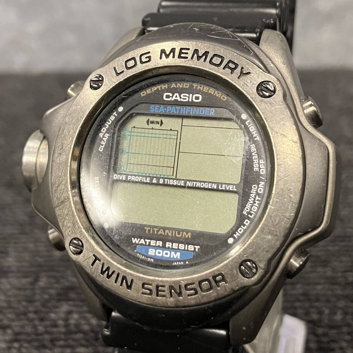 ◇【売り切り】CASIO カシオ SEA-PATHFINDER デジタル 腕時計 SPF-100 _画像1