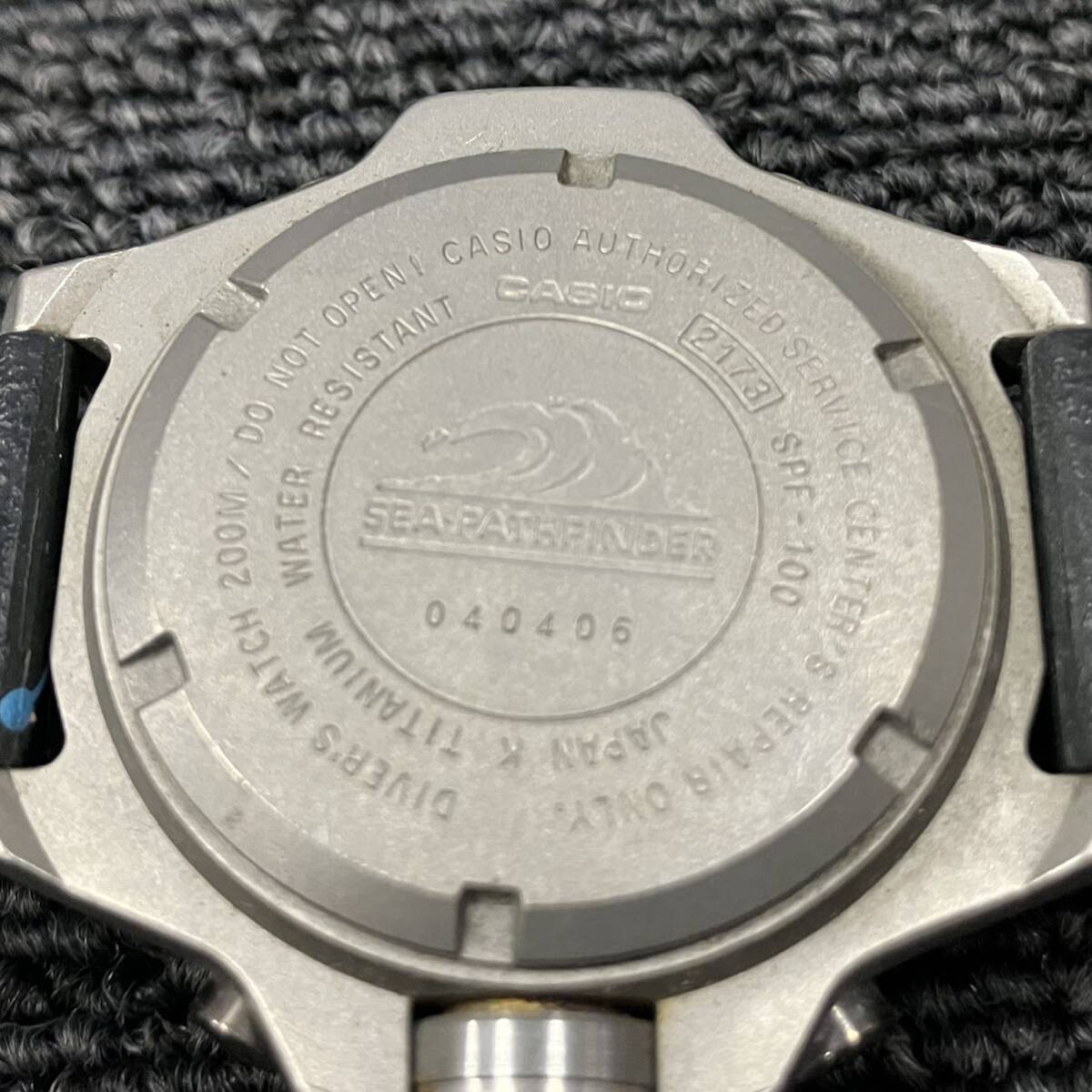 ◇【売り切り】CASIO カシオ SEA-PATHFINDER デジタル 腕時計 SPF-100 _画像6