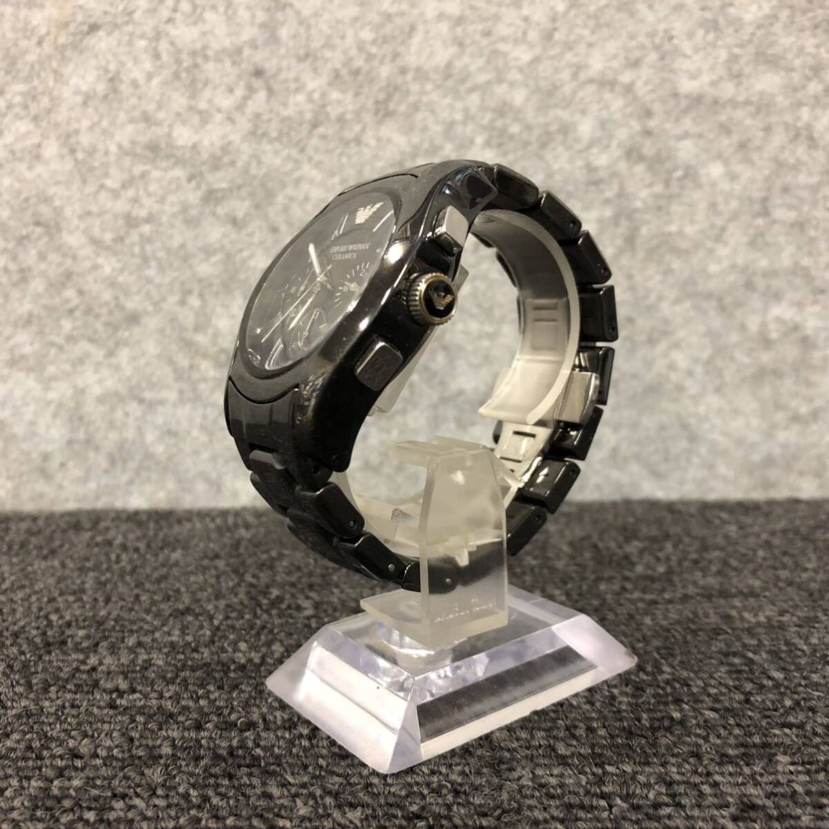 ![ распродажа ]EMPORIO ARMANI Emporio Armani CERAMICA хронограф кварц наручные часы AR-1400