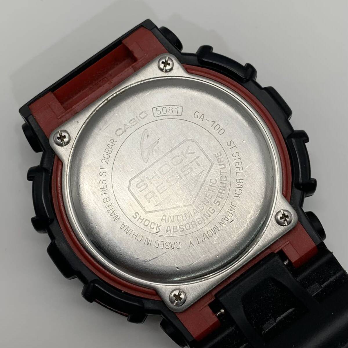 ☆【売り切り】CASIO（カシオ）メンズ腕時計 G-SHOCK GA-100 デジアナ _画像4