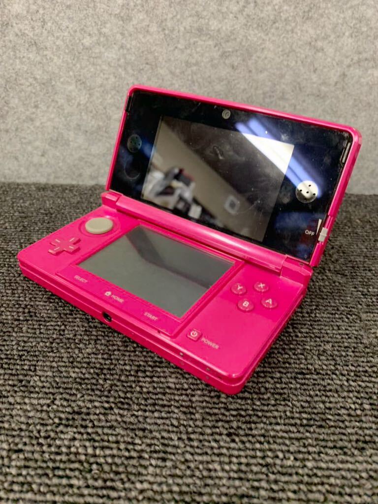 ◆【売り切り】Nintendo ニンテンドー 3DS CTR-001 グロスピンク ※箱あり、通電確認済み、付属全てあり_画像1