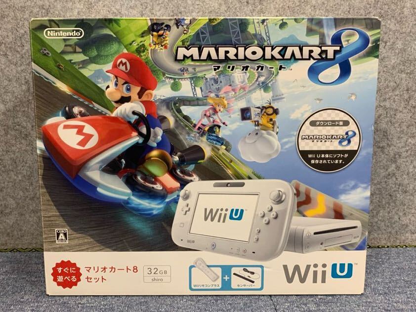 ●【売り切り】Nintendo 任天堂 WiiU マリオカート8 本体 WUP-101 ゲームソフトセット_画像2