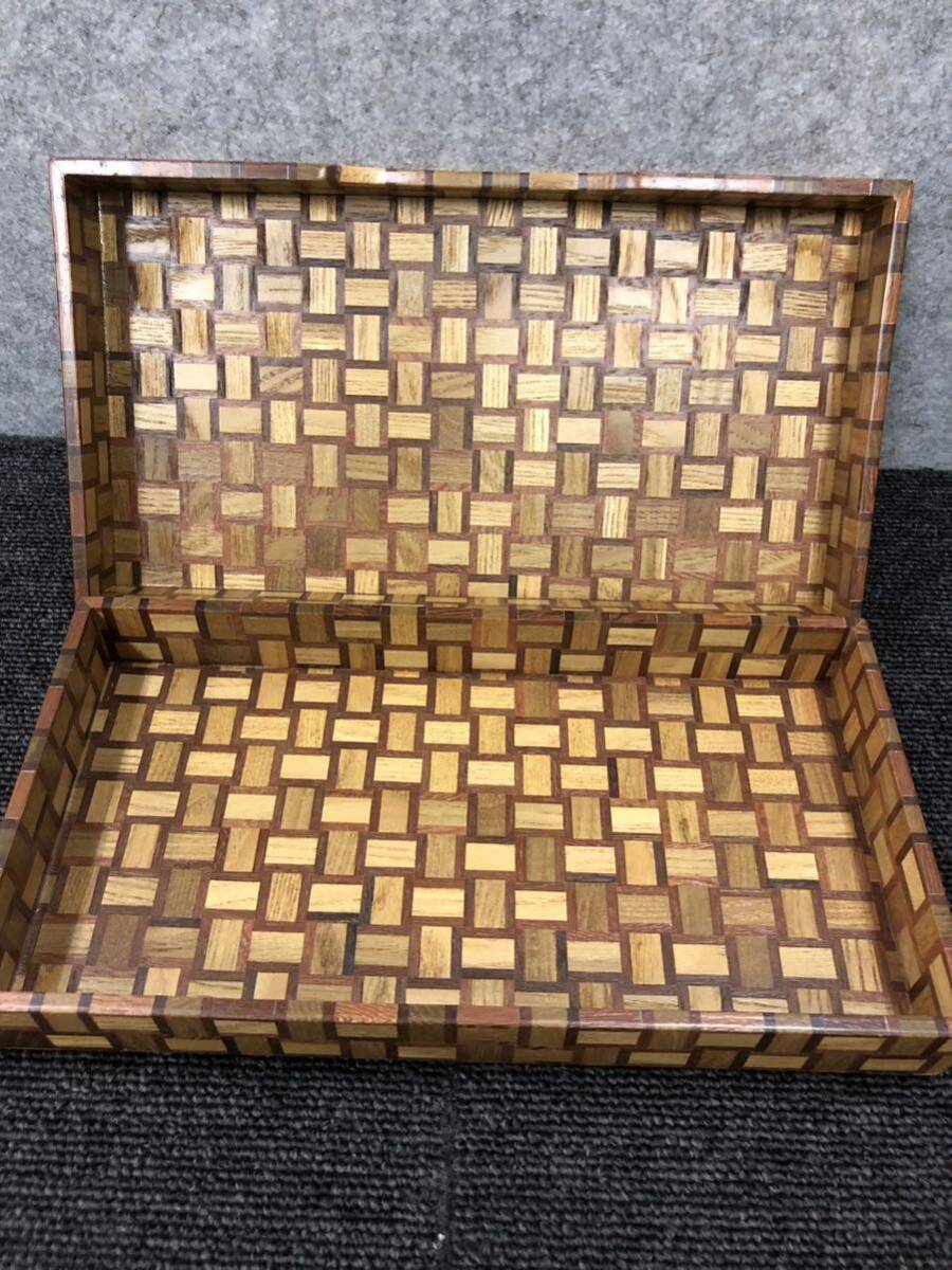 ■【売り切り】箱根寄木細工 木製 工芸品 小箱 小物入れ の画像4