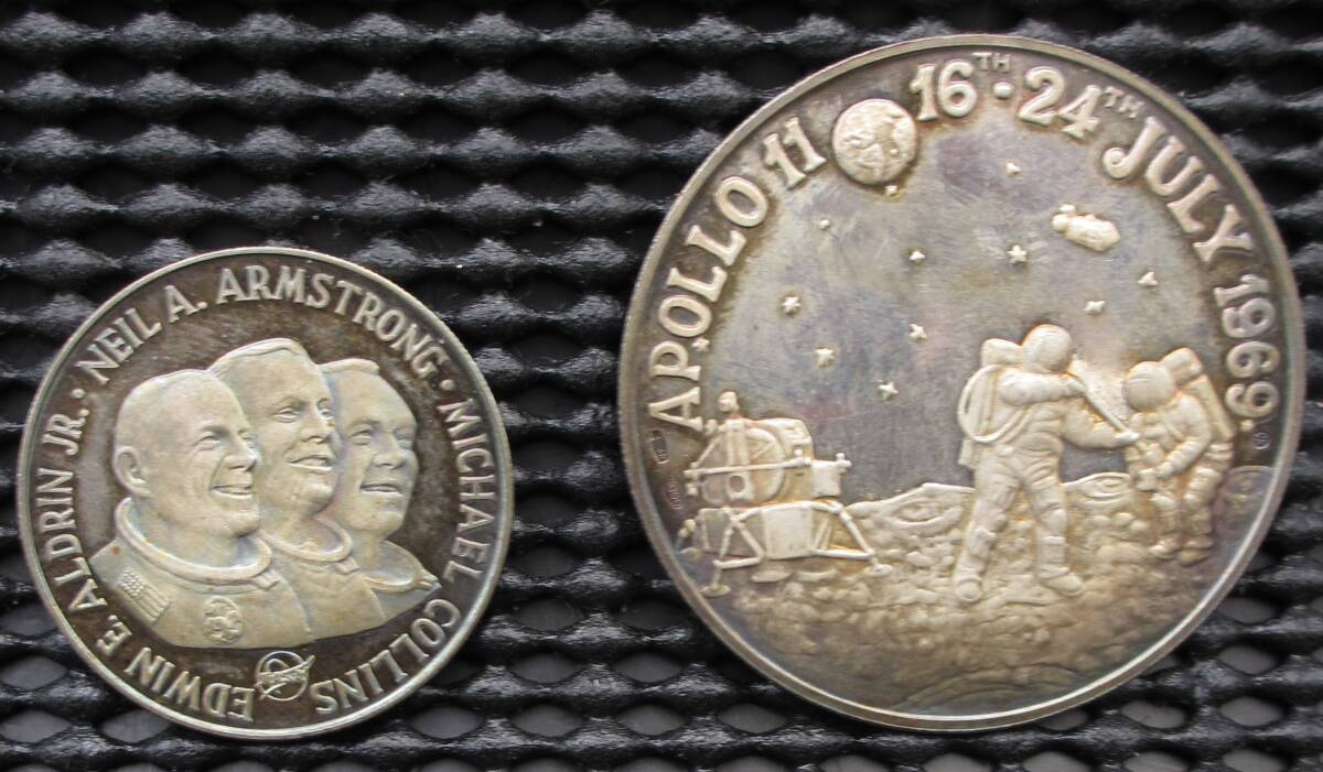 *1969 year Apollo 11 number have person month surface put on land commemorative coin silver coin silver made medal *sw468