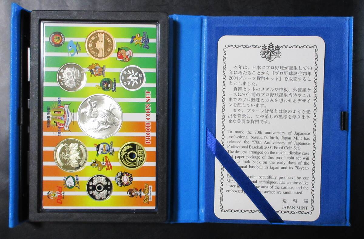 △プロ野球誕生７０年△2004プレーフ貨幣セット△　yk334_画像5