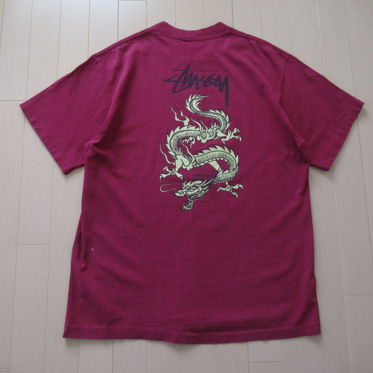 即決送込 XL 80s USA製 STUSSY ドラゴン old oldstussy オールド 即決送込 XL 80s USA製 STUSSY ドラゴン old oldstussy オールド